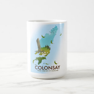 Caneca Mágica Colonsay Hebrides interno do poster de viagens de