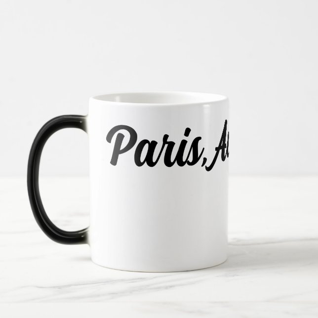 Caneca Mágica com tema Paris  (Esquerda)
