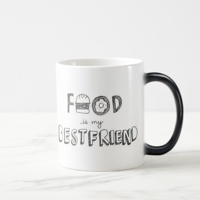 Caneca Mágica Comida é meu melhor amigo Mug (Direita)
