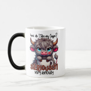 Caneca Mágica Como eu Tomo o Meu Café? Seriamente Muito Seriamen