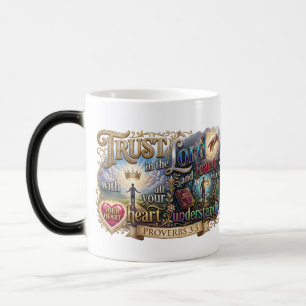 Caneca Mágica Confie no Senhor - Não na Sua Própria Compreensão