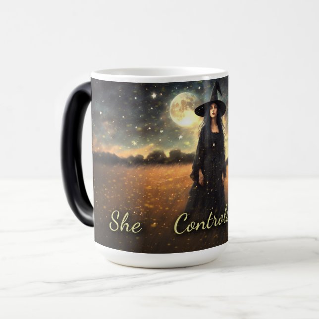 Caneca Mágica Controle de Bruxas - (Frente Esquerda)