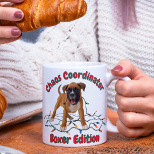 Caneca Mágica Coordenador de Caos de Cachorro Boxer