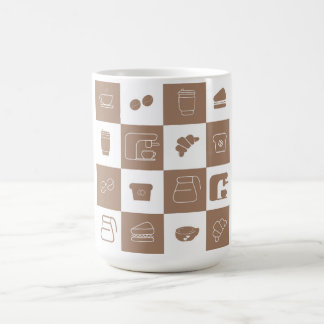 Caneca Mágica copo com padrão de café