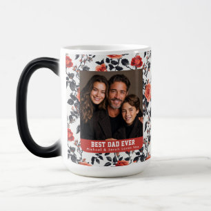 Caneca Mágica Copo de Café Personalizado com Foto de Boho Rose F