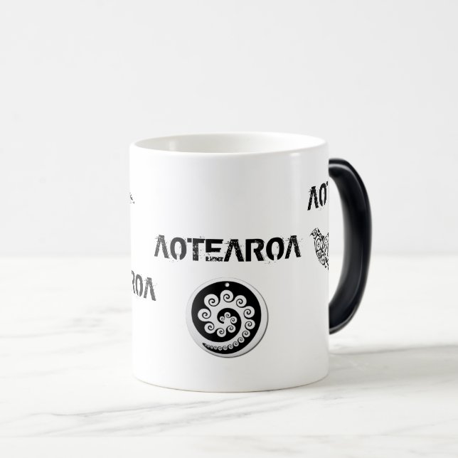 Caneca Mágica Copo de Nova Zelândia do quivi de AOTEAROA (Frente Esquerda)