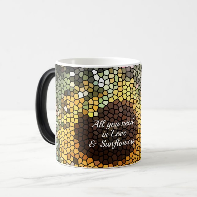 Caneca Mágica Copo Girassol  (Frente Esquerda)