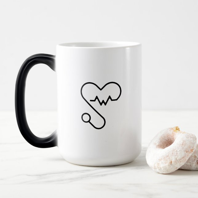Caneca Mágica Coração (Com Donut)