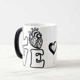 Caneca Mágica Coração Humano Anatômico AMOR 