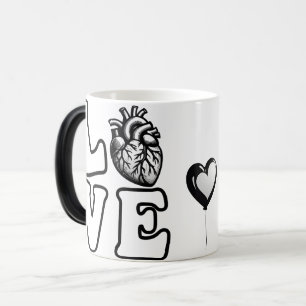 Caneca Mágica Coração Humano Anatômico AMOR