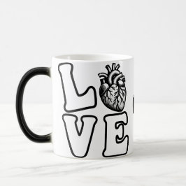 Caneca Mágica Coração Humano Anatômico AMOR 