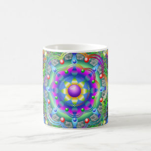 Caneca Mágica Cores do Universo Mandala