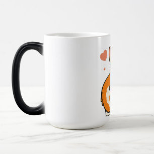 Caneca Mágica Corgi Dia de os namorados Dift Dog Lover Heart