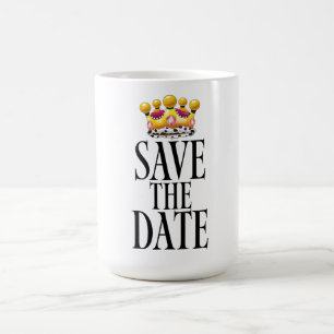 Caneca Mágica Coroa de casamento Salve a Data
