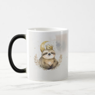 Caneca Mágica Coroa de Lua de Aquarela