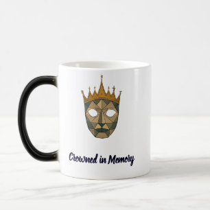 Caneca Mágica Coroa na Memória - Memorial Geométrico Real Máscar