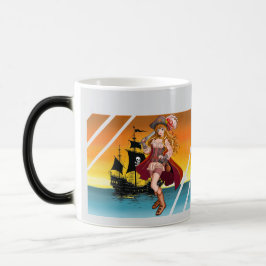 Caneca Mágica Corsaire ou pirate féminin.