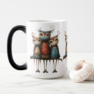 Caneca Mágica Corujas Caprichosas Vintage – Amigos da Floresta R