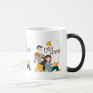 Caneca Mágica Cozy Home Leading Books com Cat