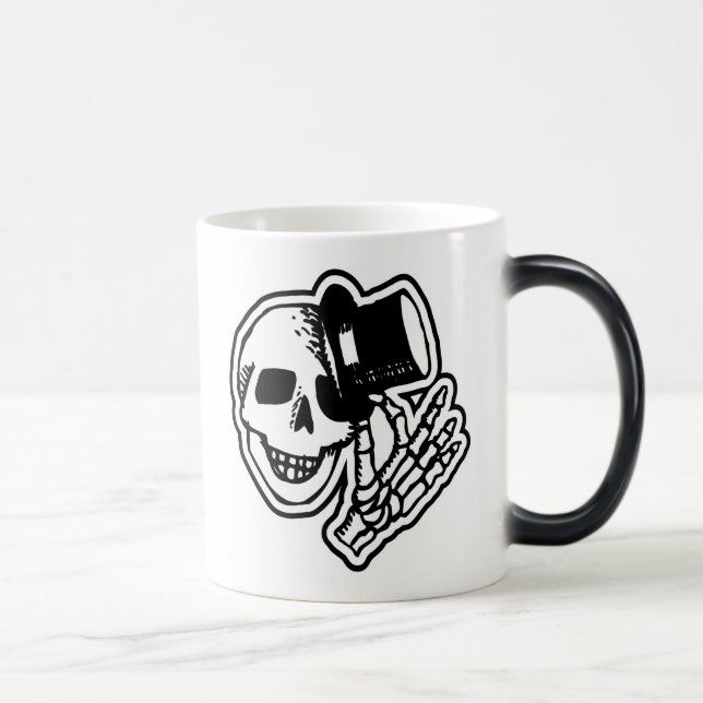 Caneca Mágica Crânio com chapéu alto (Direita)