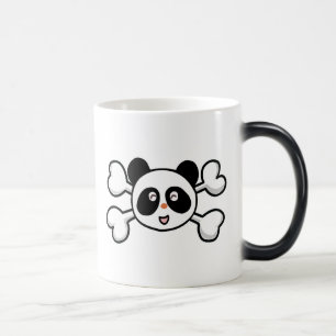 Caneca Mágica crânio e ossos cruzados de urso panda