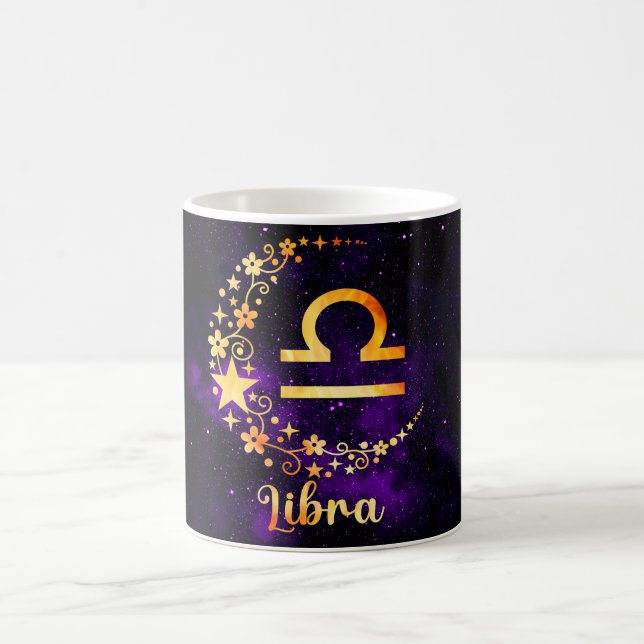 Caneca Mágica Crie a sua própria astrologia Zodiac Libra (Centro)