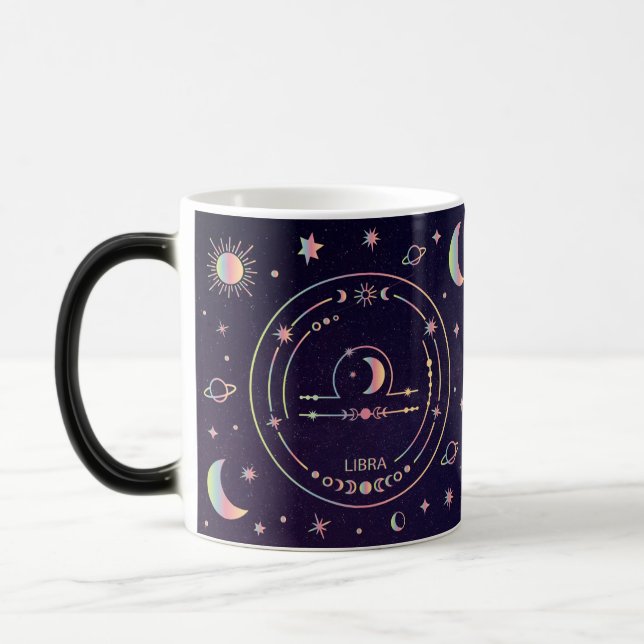 Caneca Mágica Crie a sua própria astrologia Zodiac Libra (Esquerda)