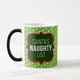 Caneca Mágica Crie a sua própria lista travessa de Papais noeis