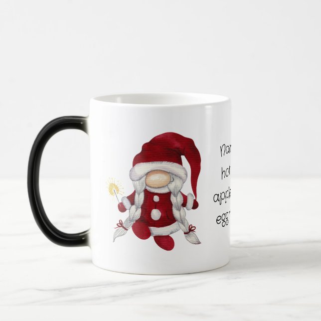 Caneca Mágica Crie a sua Sra. Feliz Natal Gnomo (Esquerda)