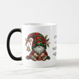 Caneca Mágica Crie a sua Xadrez de Natal Floral Gnomo Bell
