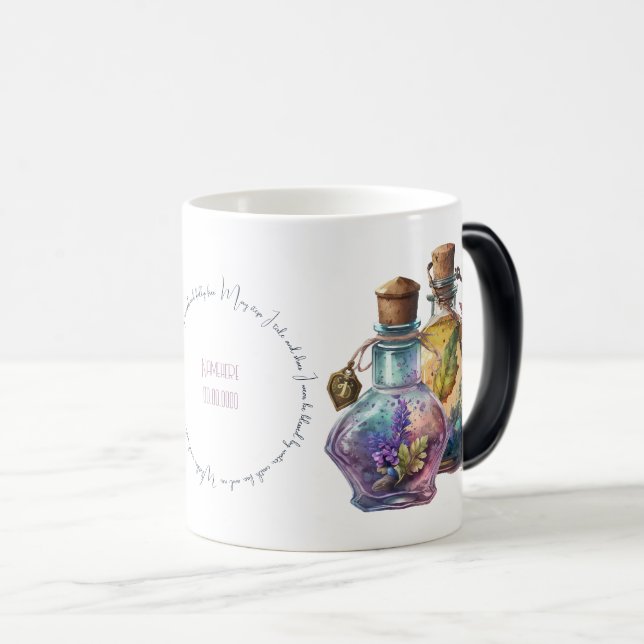 Caneca Mágica Crie As Garrafas Da Sua Própria Poção (Frente Esquerda)