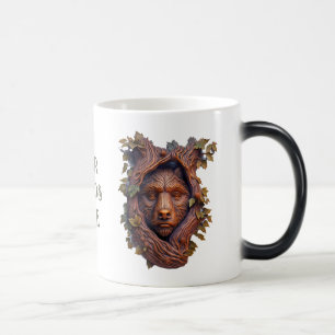 Caneca Mágica Crie O Seu Próprio Urso De Madeira Faux Bois Em 3D