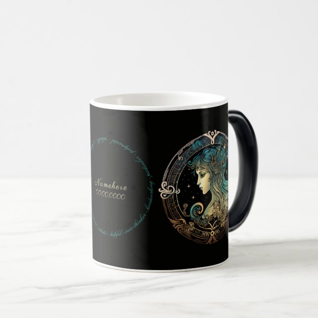 Caneca Mágica Crie o seu vírus celestial Zodiac (Frente Esquerda)