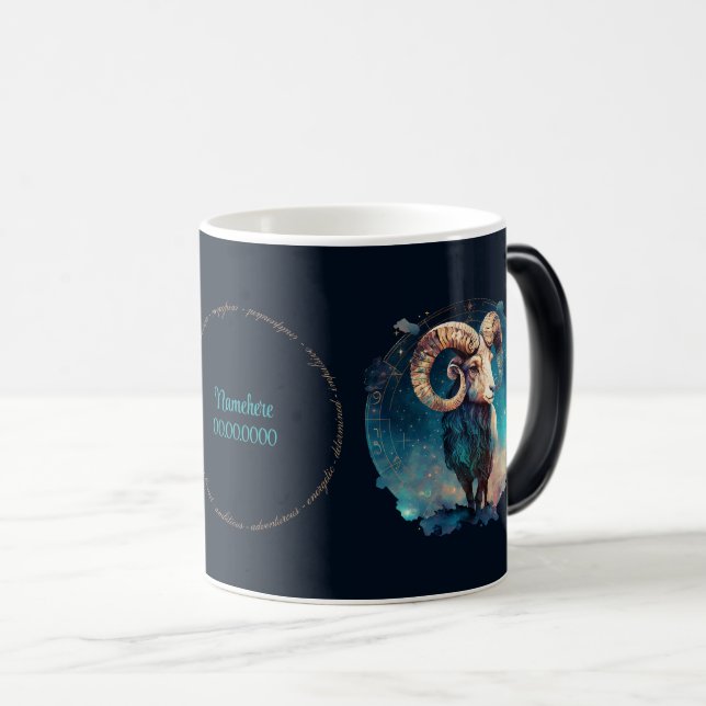 Caneca Mágica Crie os seus próprios nervos celestiais Zodiac (Frente Esquerda)