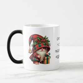 Caneca Mágica Crie Seu Próprio Adorável Gnome Xadrez de Natal