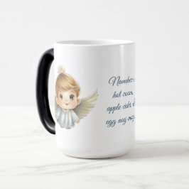 Caneca Mágica Crie Seu Próprio Anjo de Natal Bonito Menino