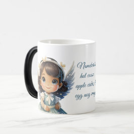 Caneca Mágica Crie seu próprio Anjo de Natal da Brunette Girl