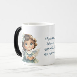 Caneca Mágica Crie seu próprio Brunette Blue Angel Natal