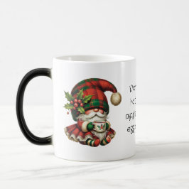 Caneca Mágica Crie Seu Próprio Chá de Gnome Xadrez de Natal