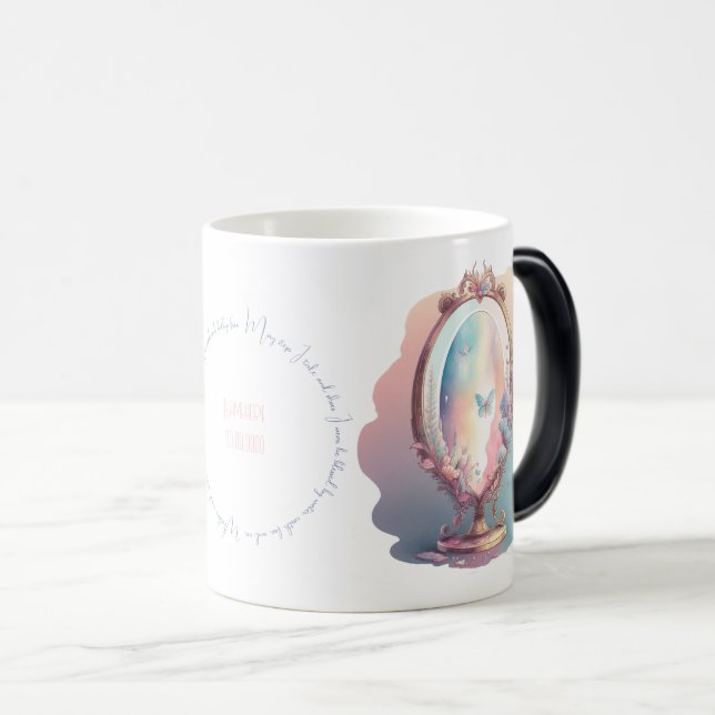 Caneca Mágica Crie seu próprio espelho mágico (Frente Esquerda)