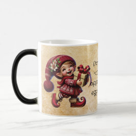 Caneca Mágica Crie Seu Próprio Feliz Gnome de Natal Vintage