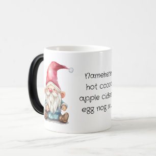 Caneca Mágica Crie Seu Próprio Gnome de Natal Vermelho Fofo