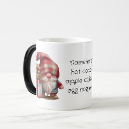 Caneca Mágica Crie Seu Próprio Gnome de Natal Xadrez