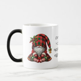 Caneca Mágica Crie Seu Próprio Gnome Xadrez de Natal Sonolento