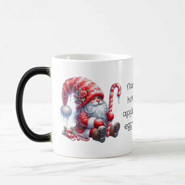 Caneca Mágica Crie Seu Próprio Gnomo de Natal Fluffy Peppermint (Esquerda)