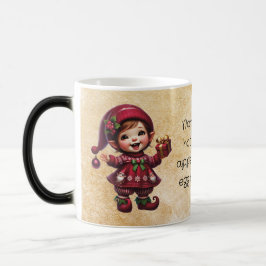 Caneca Mágica Crie Seu Próprio Gnomo de Natal Vintage Alegre