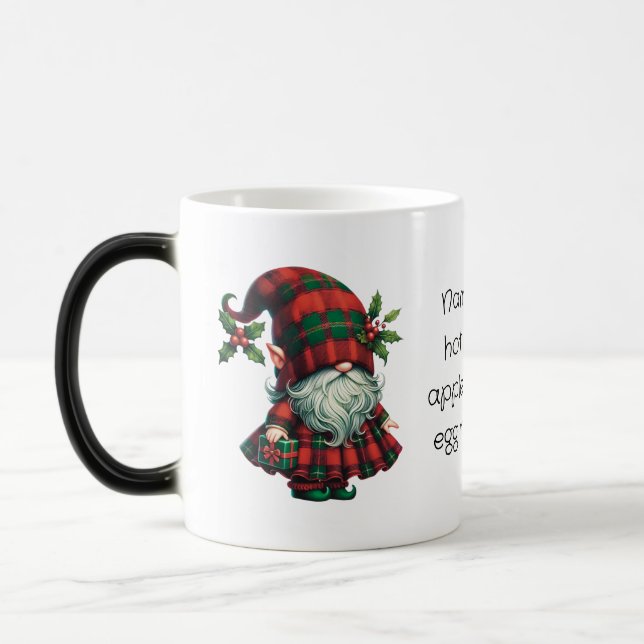 Caneca Mágica Crie seu próprio Gnomo de Xadrez de Natal escocês (Esquerda)