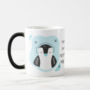Caneca Mágica Crie Seu Próprio Pinguim Azul Natal Fofo