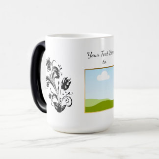 Caneca Mágica Crie seu próprio texto de modelo personalizado