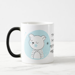 Caneca Mágica Crie Seu Próprio Urso de Pelúcia Retrô Natal Azul